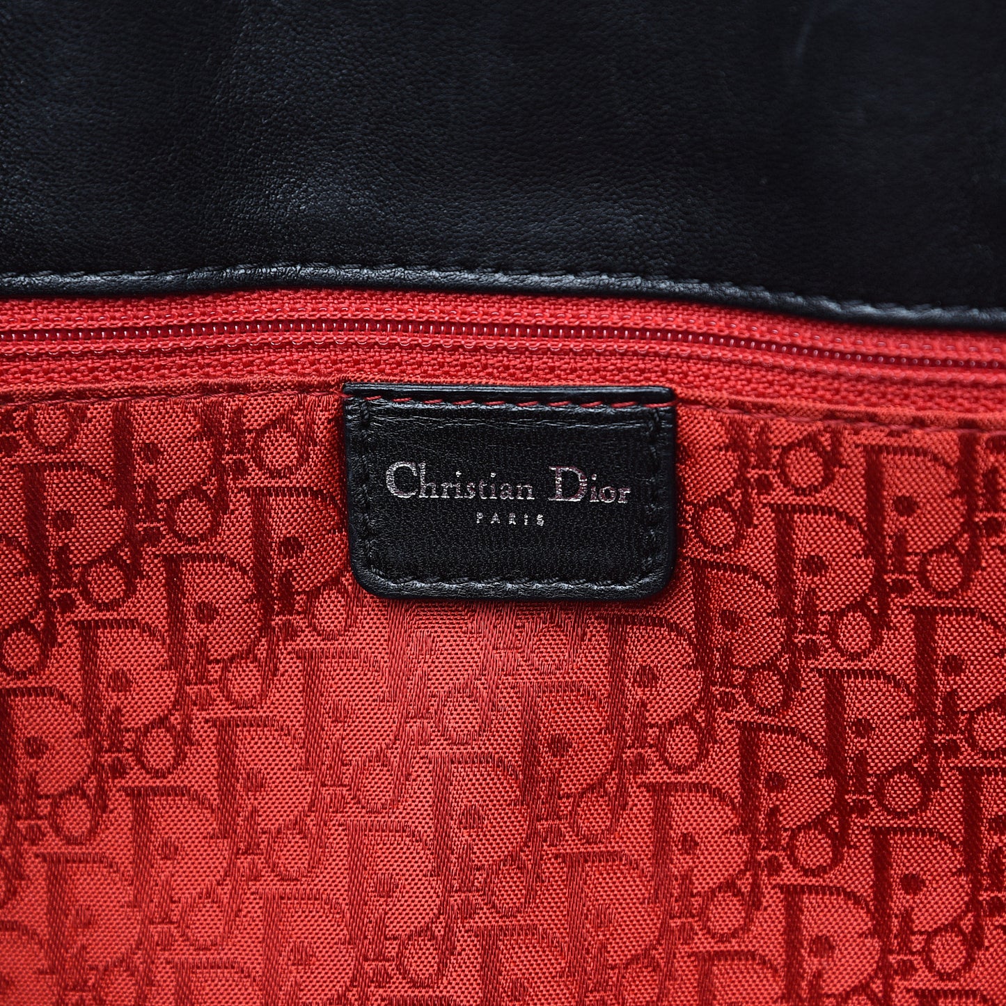 Lambskin Cannage Large Lady Dior Shopper Tote Black