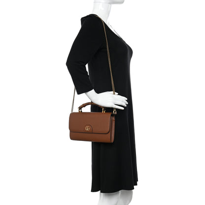 Gucci Wonka Grain Calfskin Mini Diana Bamboo Top Handle Shoulder Bag Cuir 2 of 9
