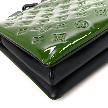 Louis Vuitton Patent Embossed Monogram Coussin PM Green Black 10 of 11