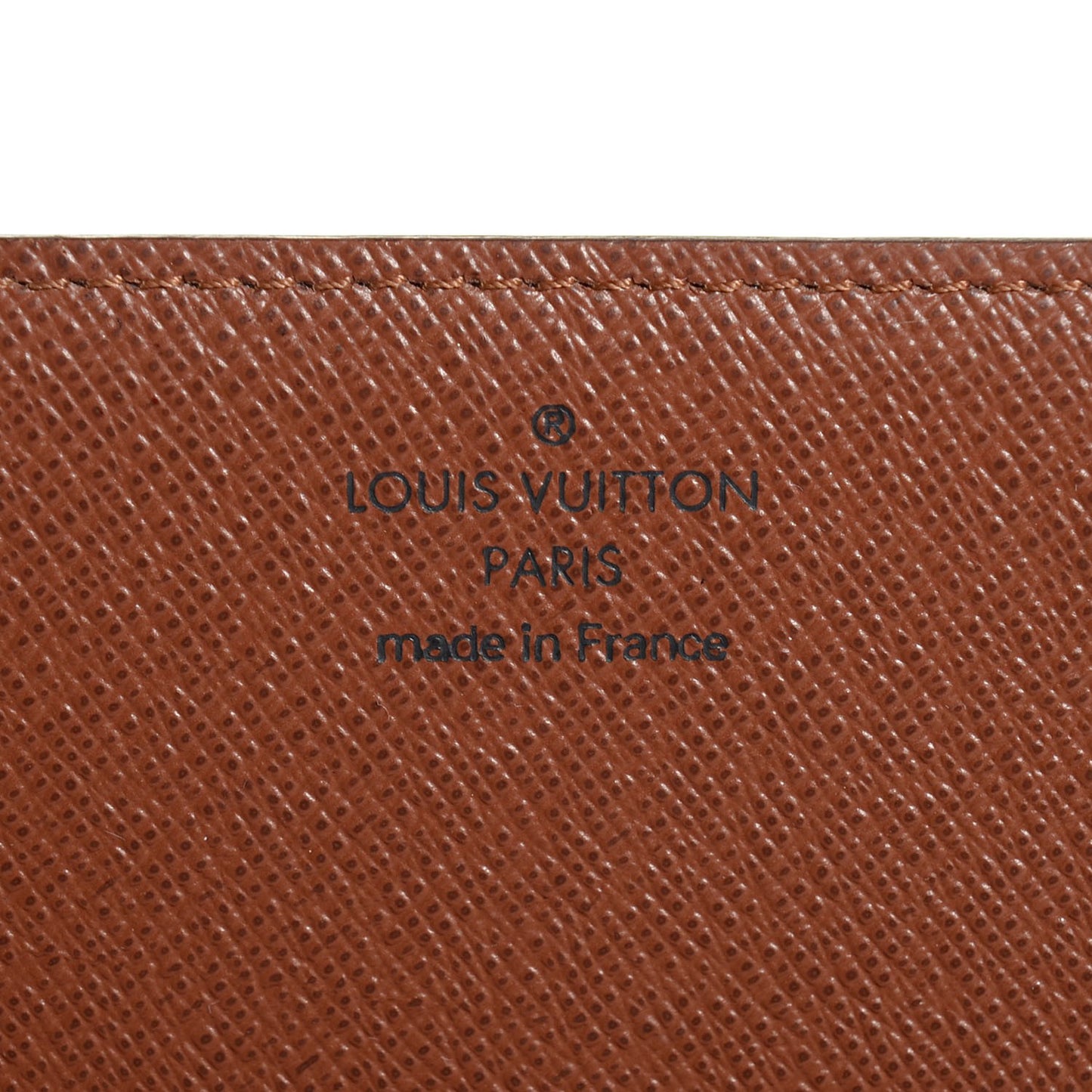 Monogram Simple Checkbook Holder Wallet