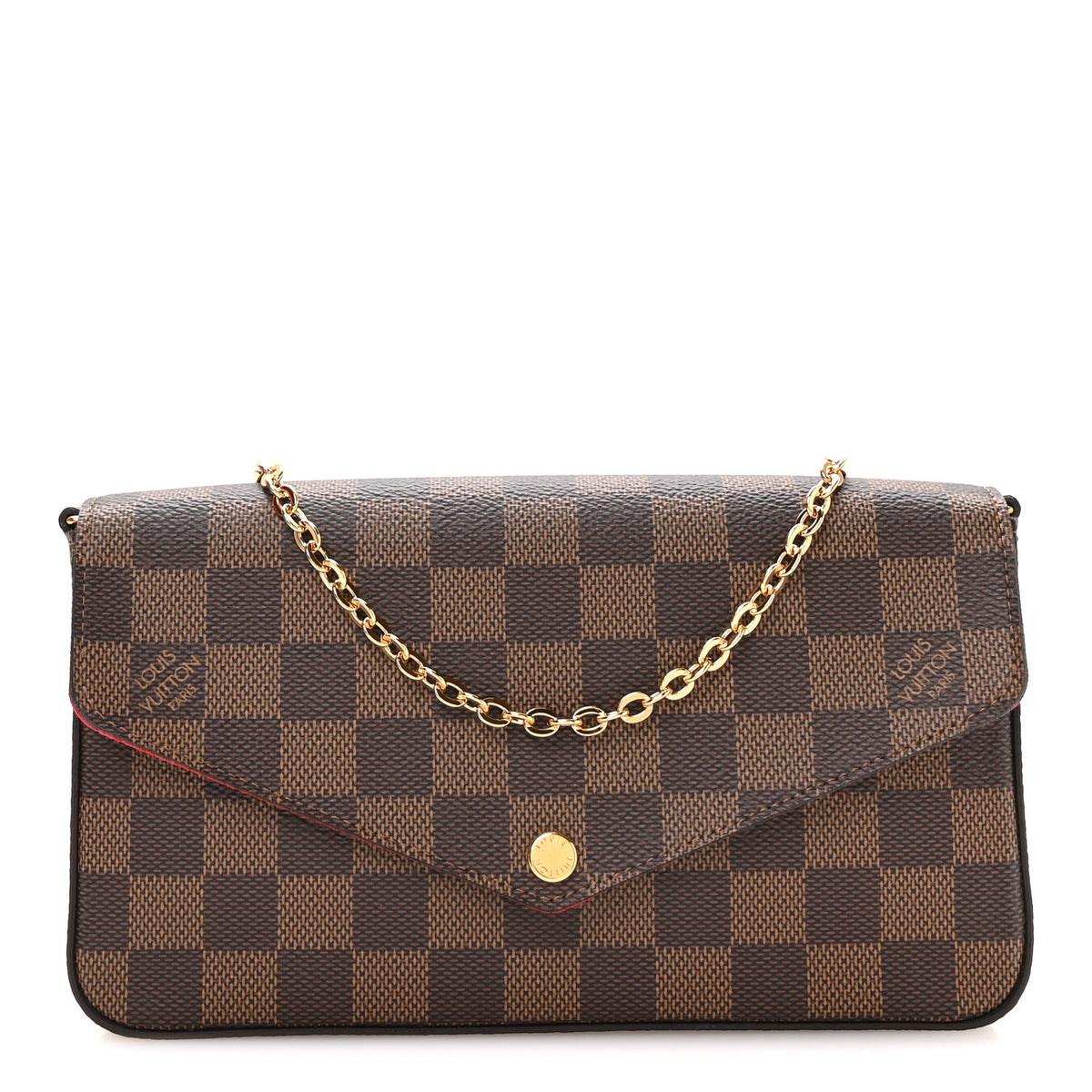Damier Ebene Pochette Felicie Chain Wallet
