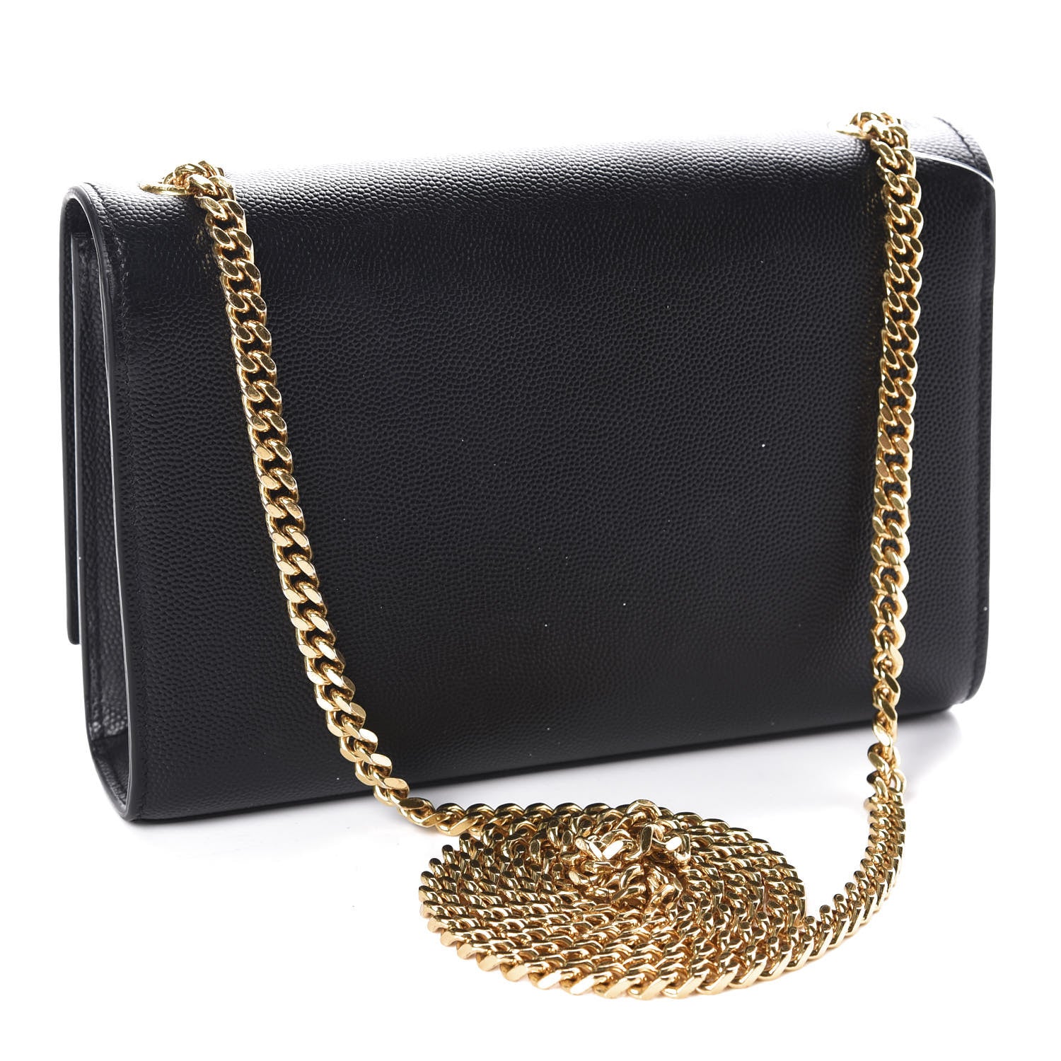 Saint Laurent Grain De Poudre Small Monogram Kate Satchel Black 3 of 12