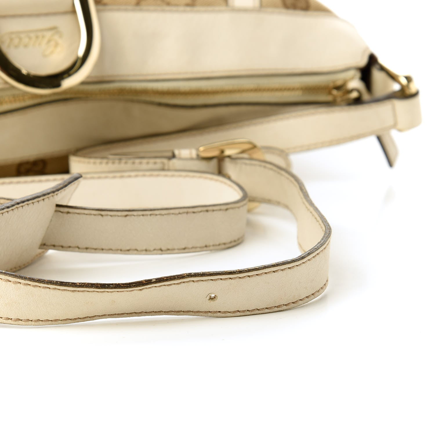 Gucci Monogram D Gold Large Messenger White 10 of 10