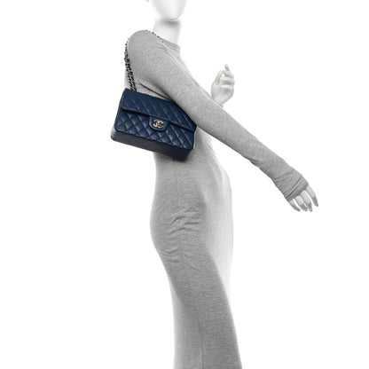 Chanel Caviar Quilted Small Double Flap Navy 2 of 10