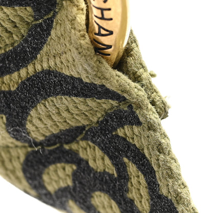 Chanel Canvas Graffiti On The Pavements Belt 90 36 Khaki 4 of 4