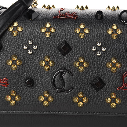 Christian Louboutin Calfskin Spikes Loubinthesky Paloma Clutch Black Multimetal 8 of 12