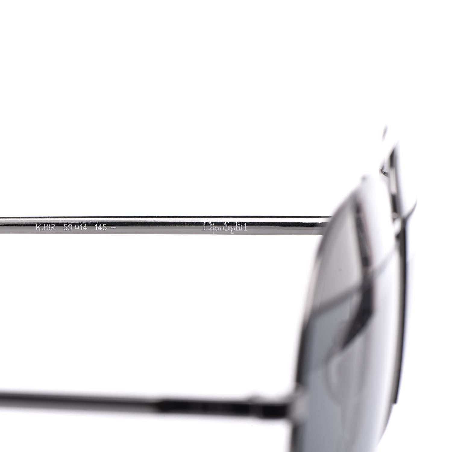 Christian Dior Split 1 Aviator Sunglasses Black 6 of 8