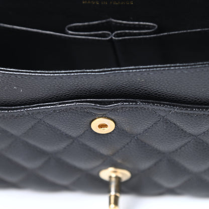 Chanel Caviar Quilted Medium Double Flap Black 14 of 20