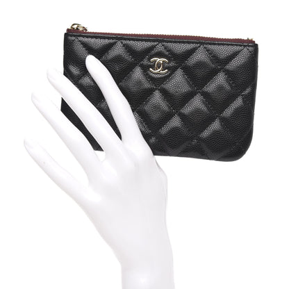 Chanel Caviar Quilted Small Cosmetic Case Black 2 of 8