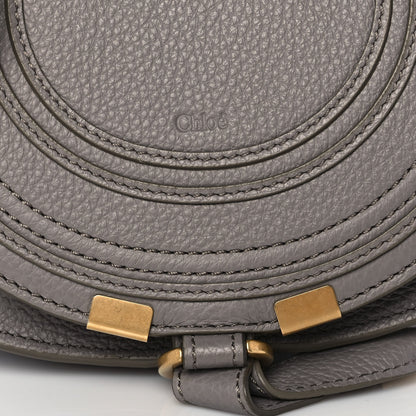 Chloe Calfskin Mini Marcie Round Crossbody Bag Cashmere Grey 10 of 11