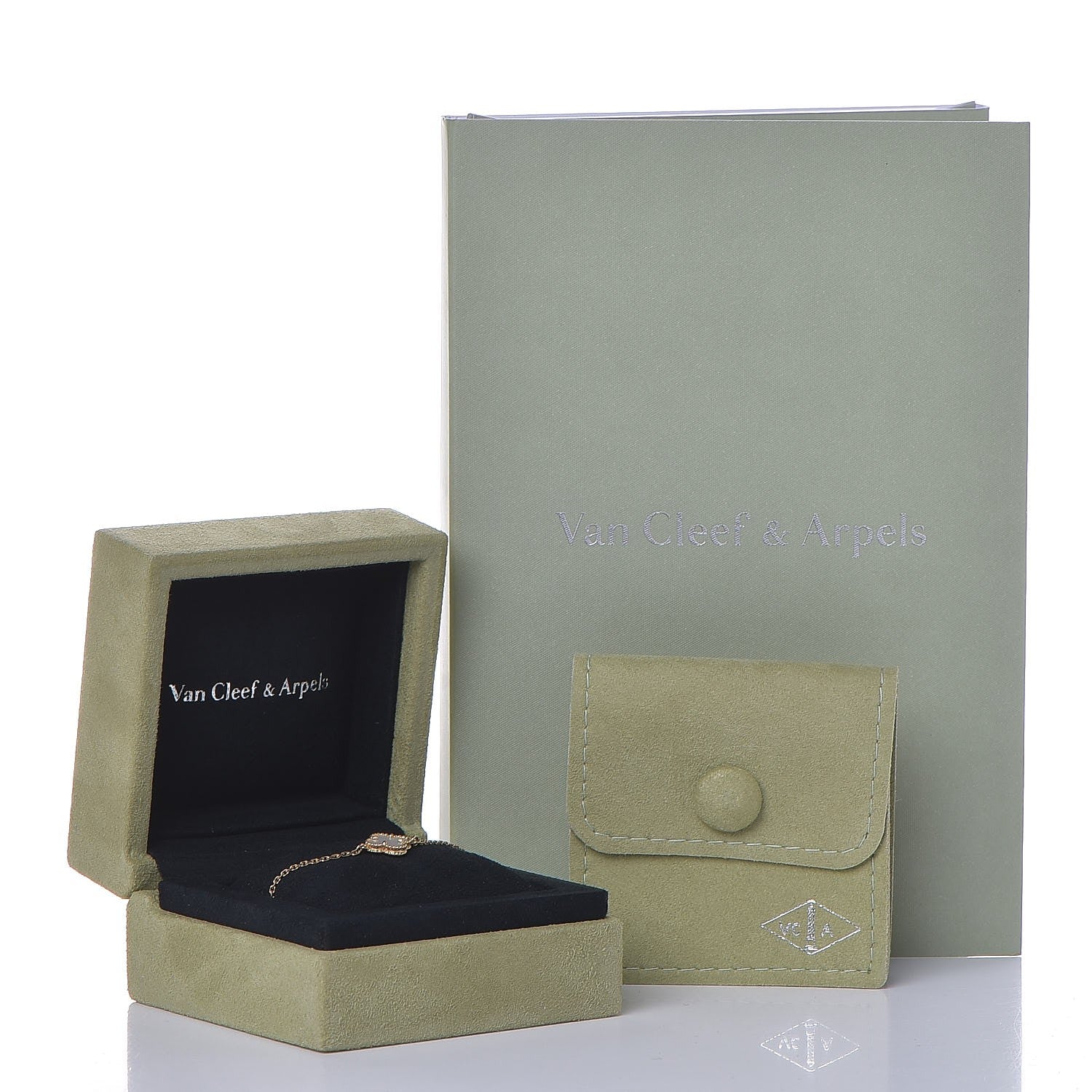 Van Cleef & Arpels 18K Yellow Gold Mother of Pearl Sweet Alhambra Bracelet 7 of 7