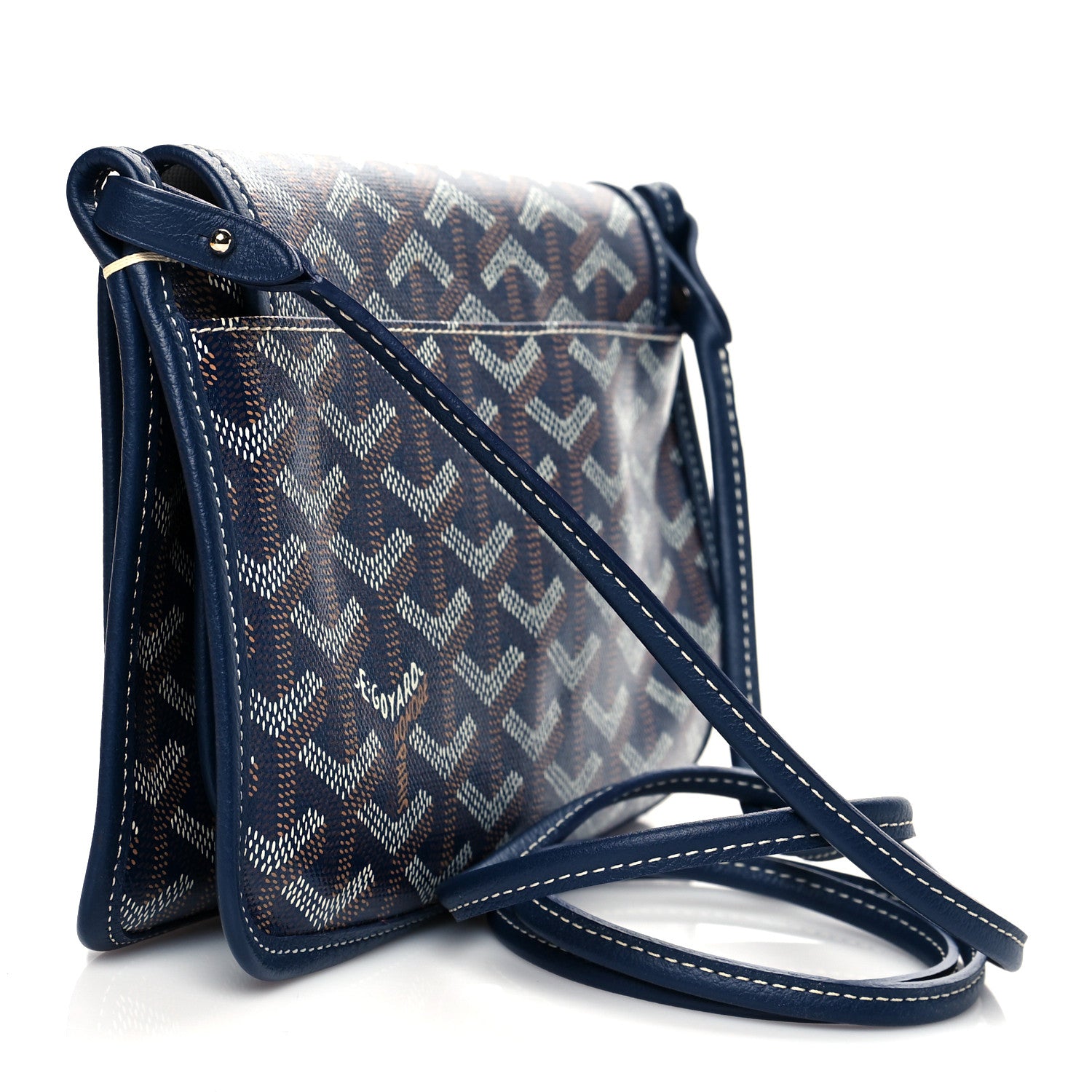 Goyard Goyardine Plumet Wallet Clutch Navy 2 of 8