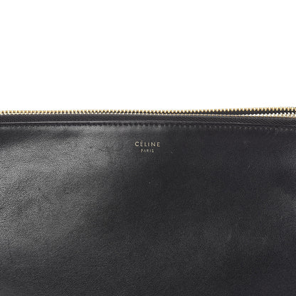 Celine Lambskin Large Trio Crossbody Bag Black 7 of 11