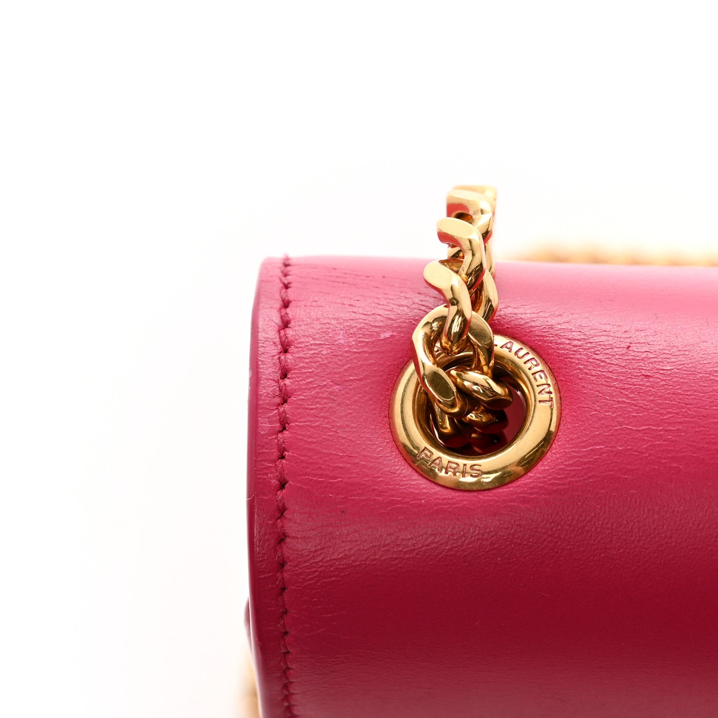 Smooth Calfskin Classic Monogram Kate Tassel Chain Wallet Pink