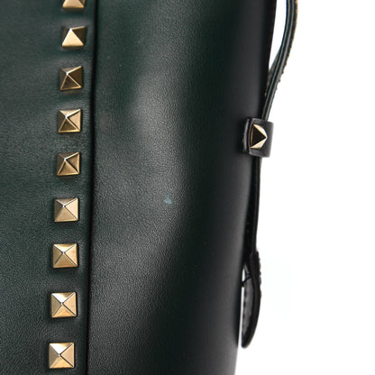Valentino Garavani Vitello Rockstud Double Handle Tote Green 11 of 11
