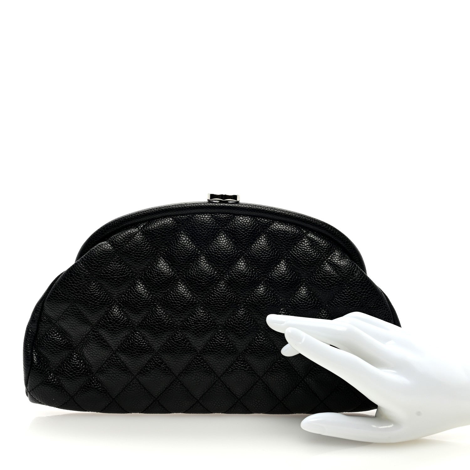 Chanel Caviar Quilted Timeless Clutch Black 2 of 7