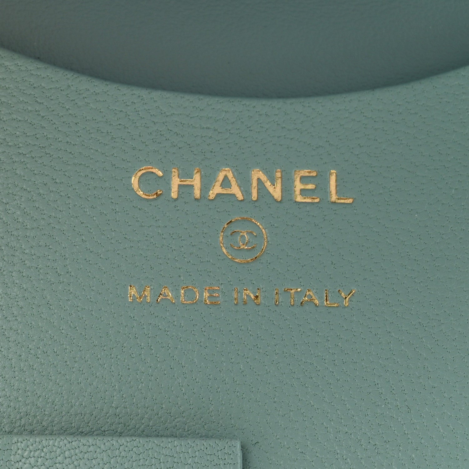 Chanel Goatskin Quilted Chanel 19 Luggage Tag Light Blue 5 of 7