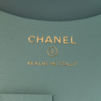 Chanel Goatskin Quilted Chanel 19 Luggage Tag Light Blue 5 of 7