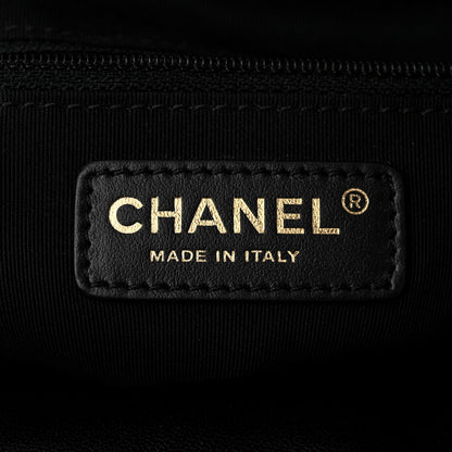 Chanel Lambskin Quilted Drawstring Backpack Black 6 of 11