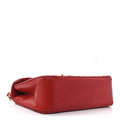 Chanel Lambskin Quilted Small Single Flap Red 4 of 9