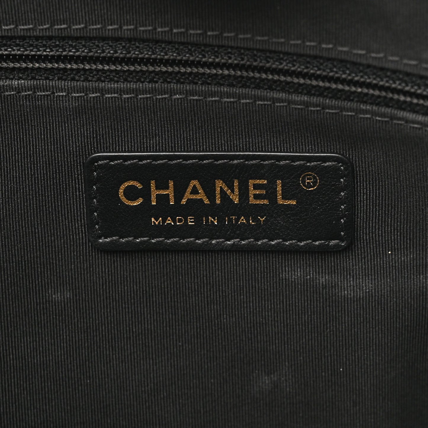 Aged Calfskin Small Charms Deauville Tote Black