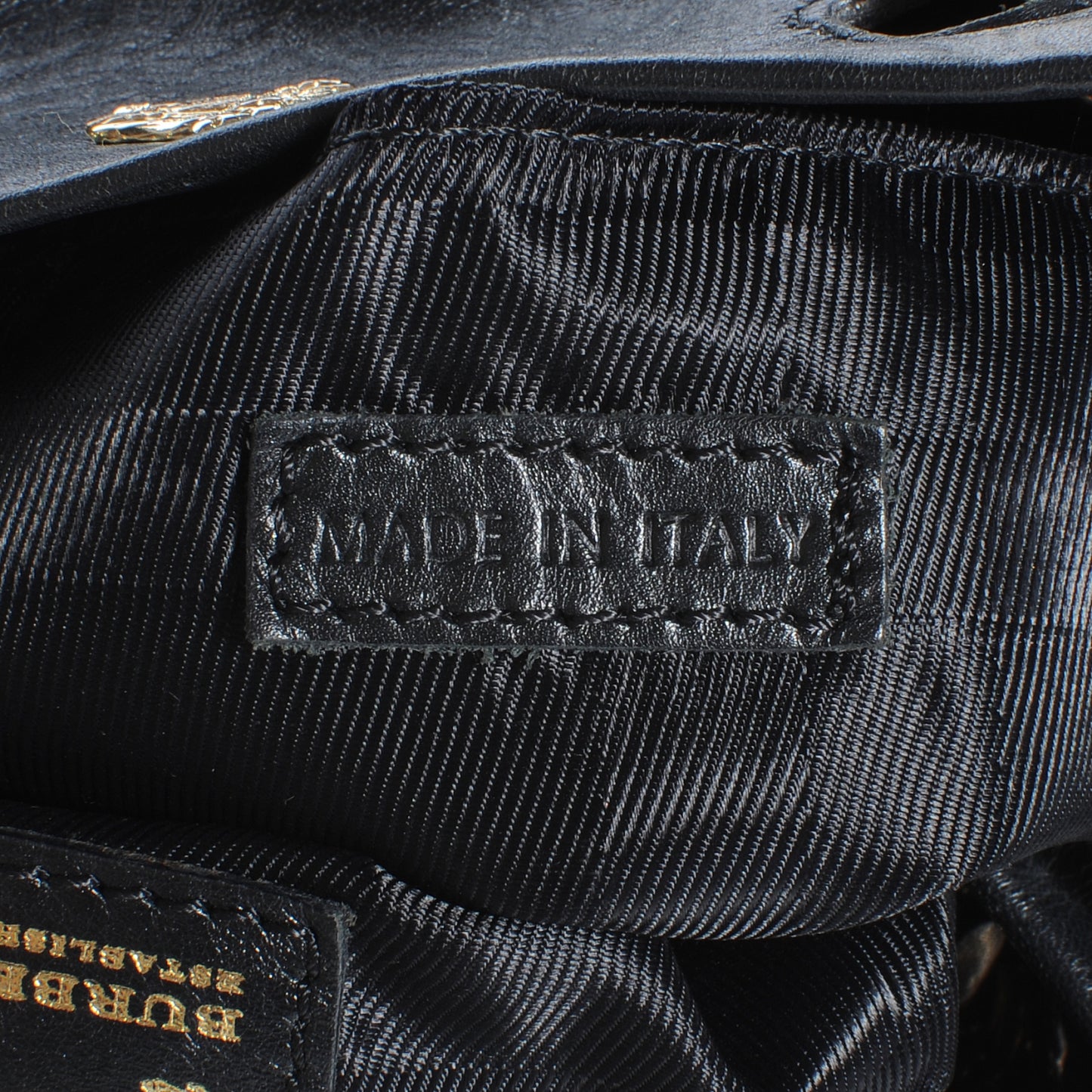 Leather Quilted Shoulder Bag Black