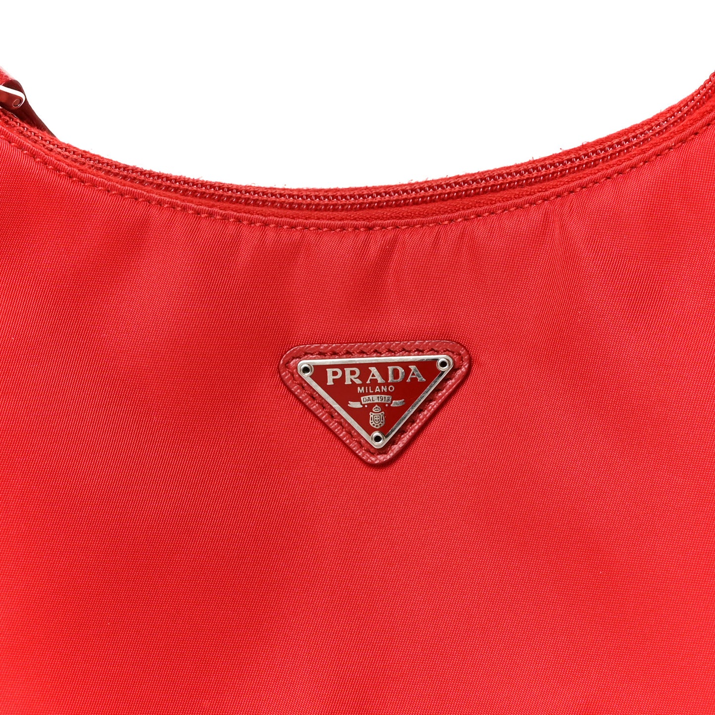 Tessuto Nylon Mini Re-Edition 2000 Bag Rosso