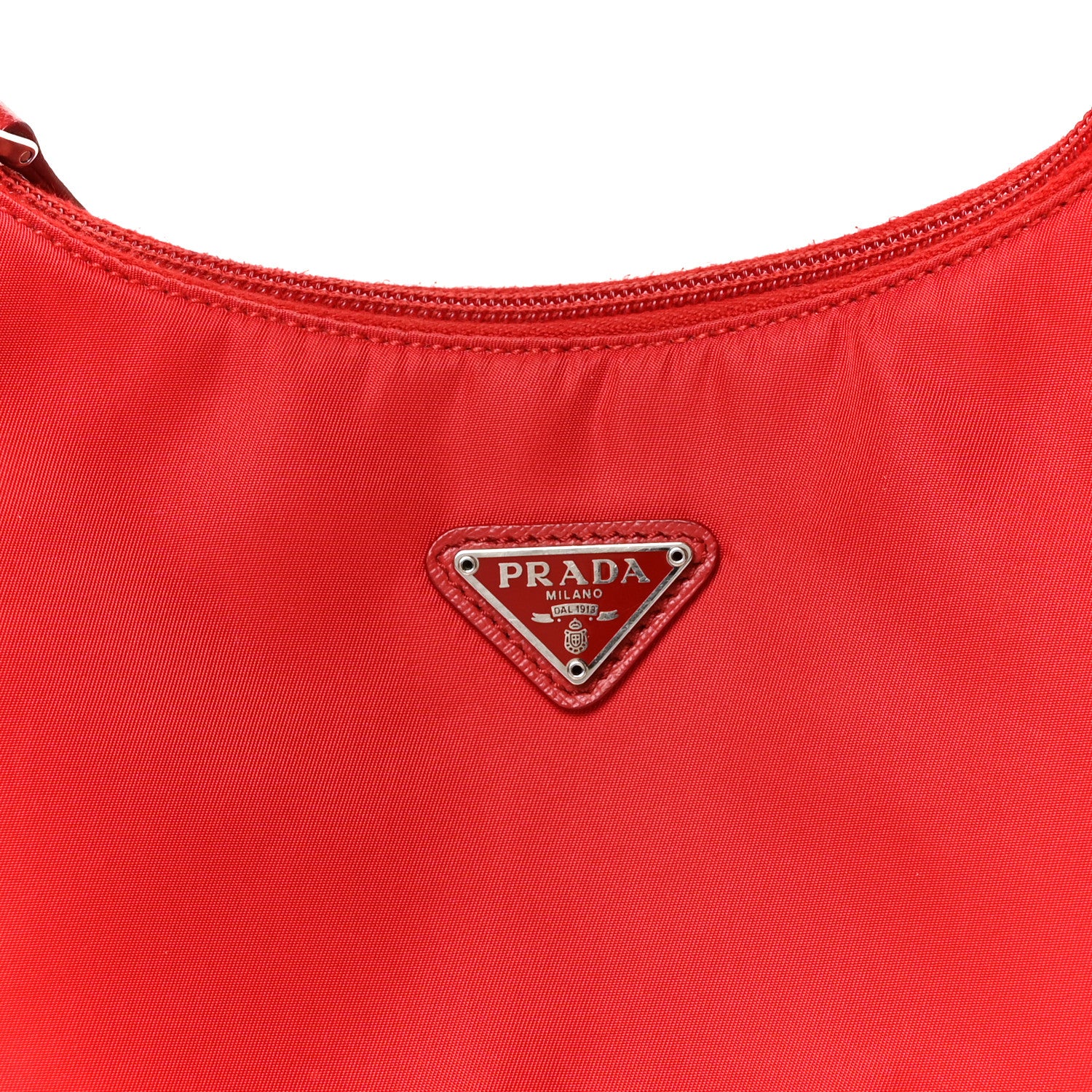 Prada Tessuto Nylon Mini Re-Edition 2000 Bag Rosso 8 of 10