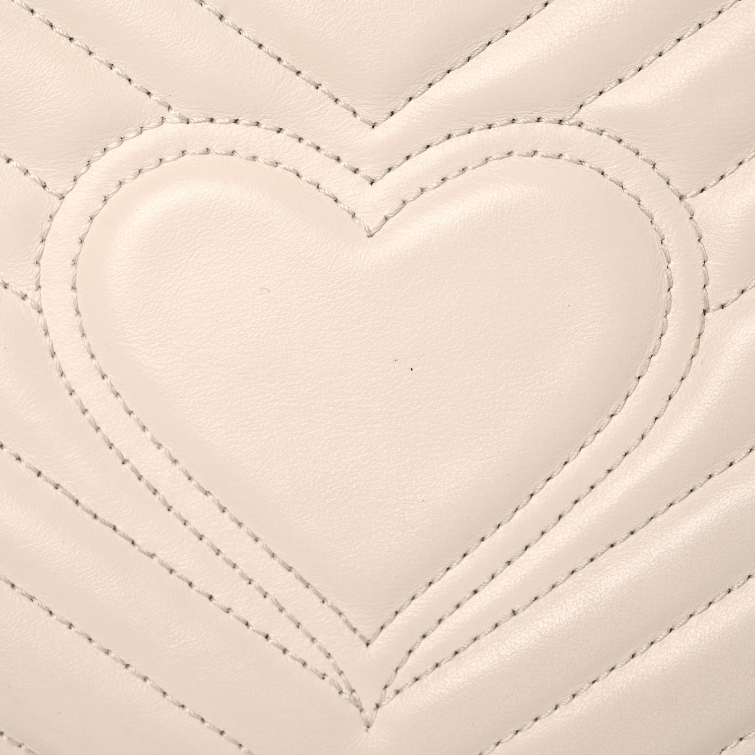 Gucci Calfskin Matelasse Small GG Marmont Shoulder Bag White 20 of 21