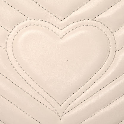 Gucci Calfskin Matelasse Small GG Marmont Shoulder Bag White 20 of 21