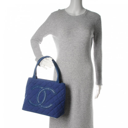 Chanel Canvas Caviar Tassel Tote Dark Blue 2 of 12