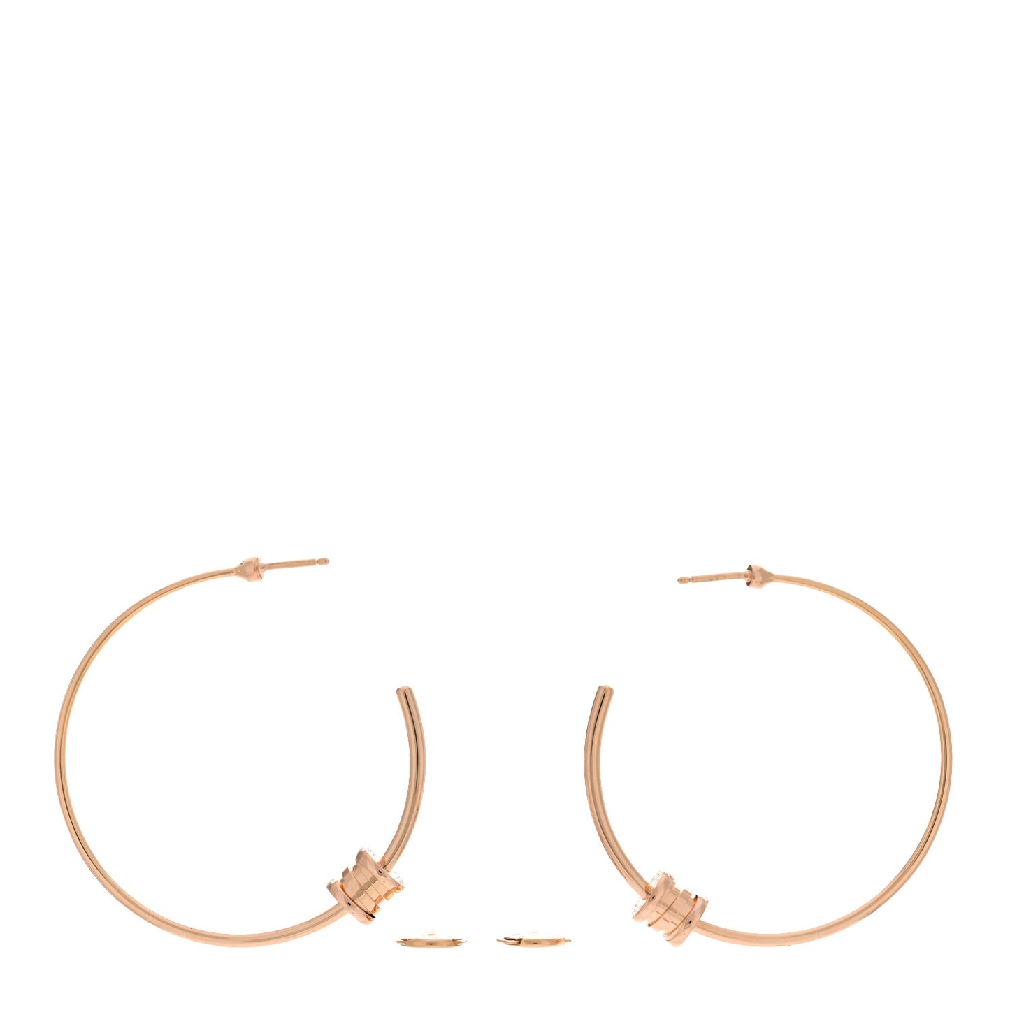 18K Rose Gold Large B.Zero1 Hoop Earrings