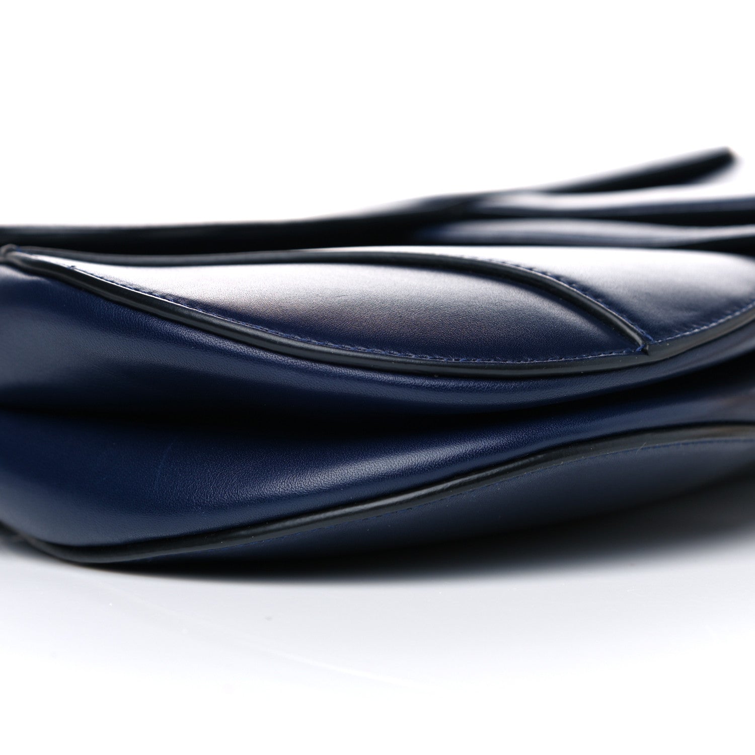 Christian Dior Calfskin Saddle Bag Blue 7 of 15