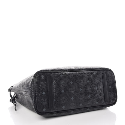 MCM Visetos Medium Project Reversible Shopper Tote Black 7 of 17