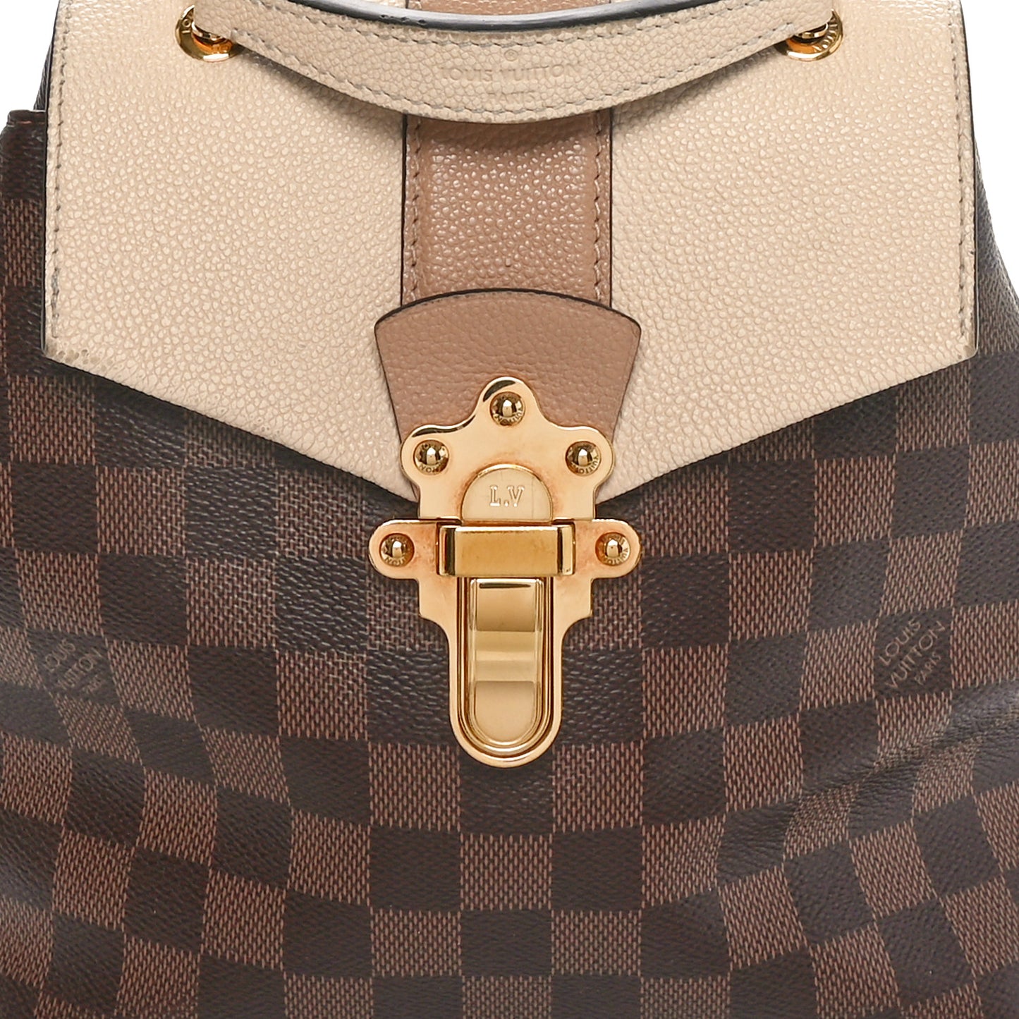 Damier Ebene Clapton Backpack Creme