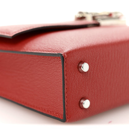 Hermes Chevre Mysore Mini Verrou Chaine Bag Rouge Tomate 9 of 12