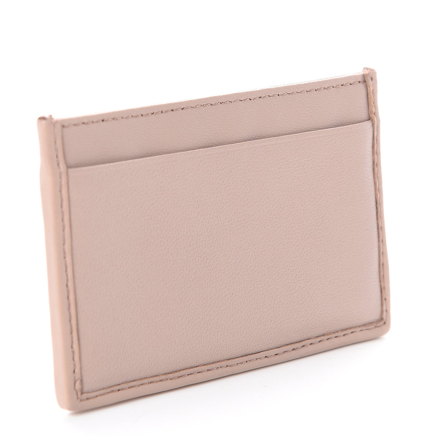 Nappa Matelasse Card Case Cammeo