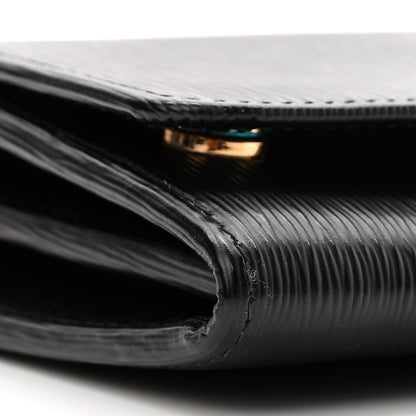 Prada Vitello Move Metal Oro Chain Wallet Black 6 of 8