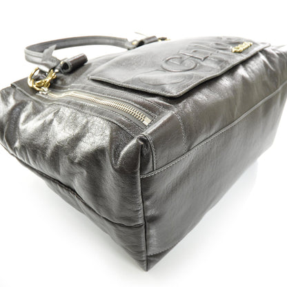 Chloe Leather Eclipse Tote Brown 5 of 10