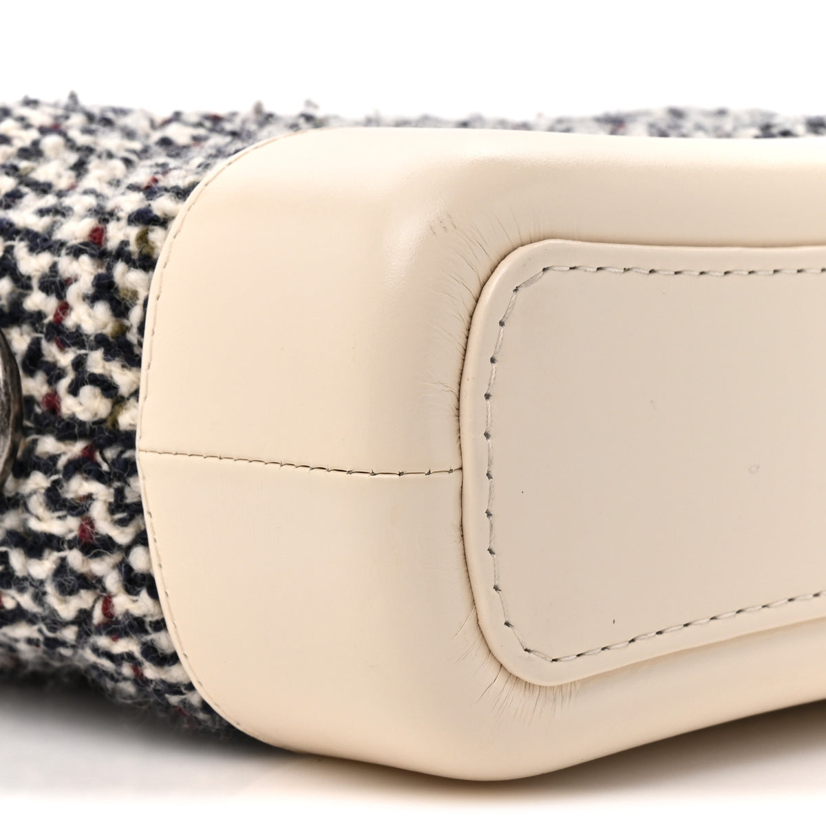 Chanel Tweed Calfskin Quilted Small Gabrielle Hobo Ivory Black 10 of 11