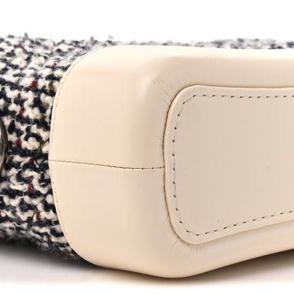 Chanel Tweed Calfskin Quilted Small Gabrielle Hobo Ivory Black 10 of 11