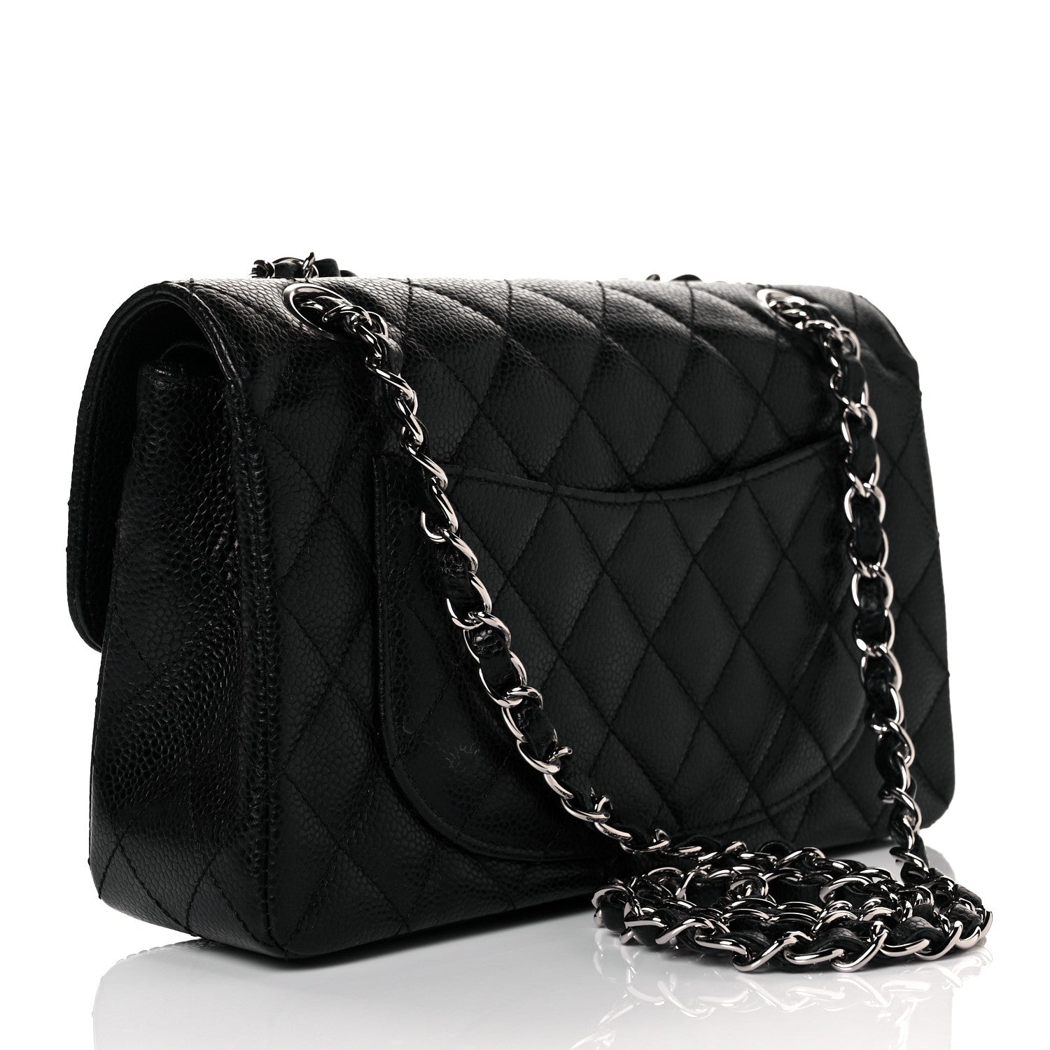 Chanel Caviar Quilted Small Double Flap Black 3 of 9