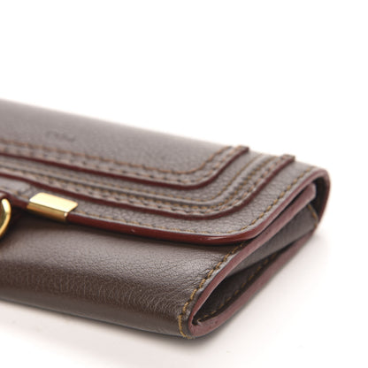 Chloe Calfskin Marcie Continental Flap Wallet Truffle 9 of 12
