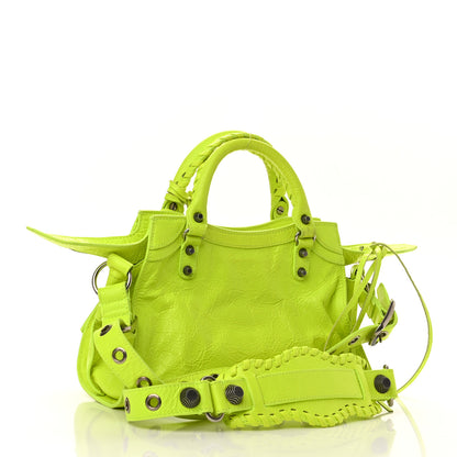 Balenciaga Agneau Arena Neo Cagole Handbag XS Fluo Yellow 3 of 11