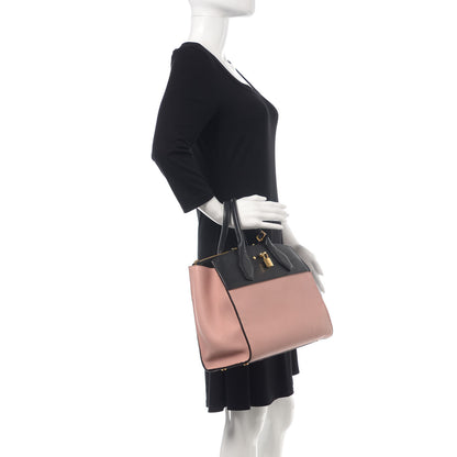 Louis Vuitton Calfskin City Steamer MM Magnolia Black 2 of 14