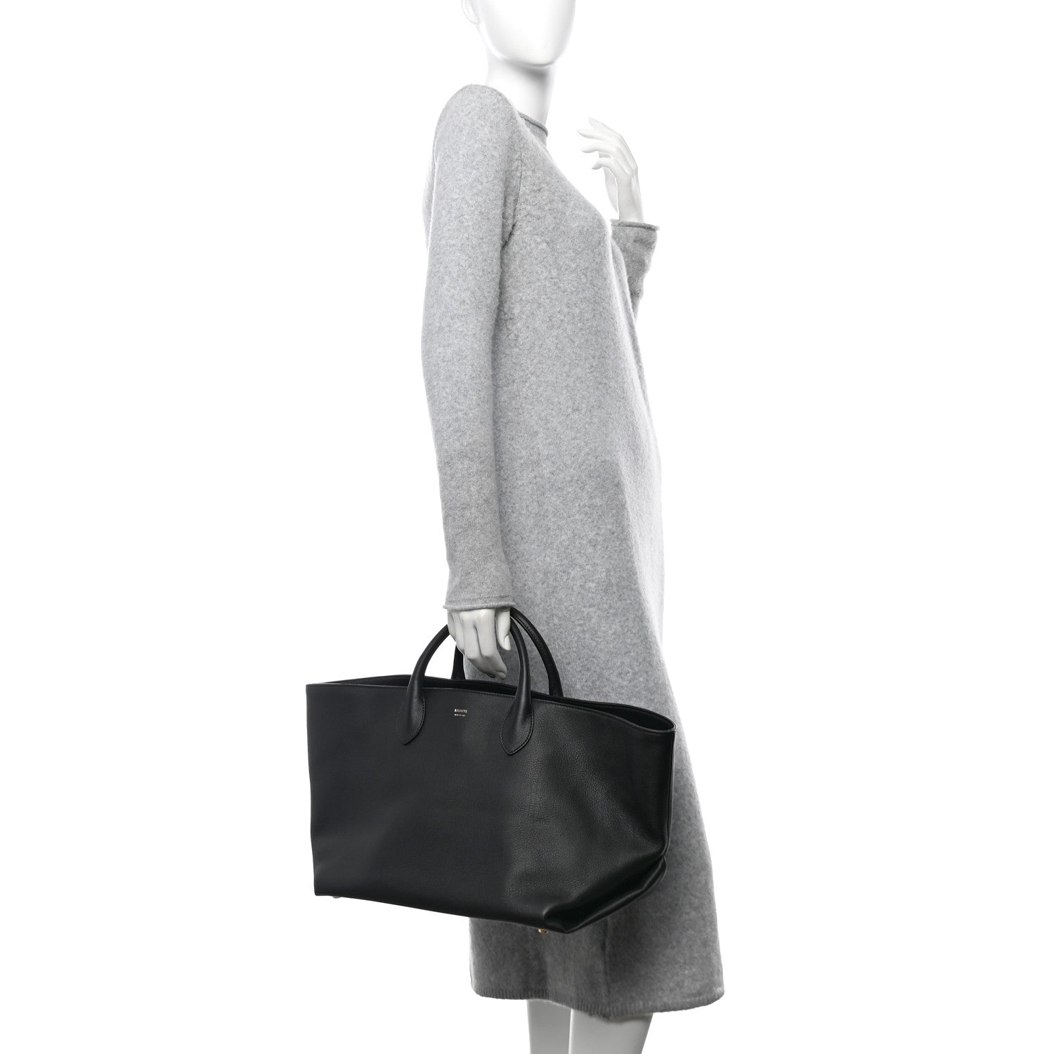 Khaite Smooth Calfskin Medium Amelia East West Tote Black 2 of 9