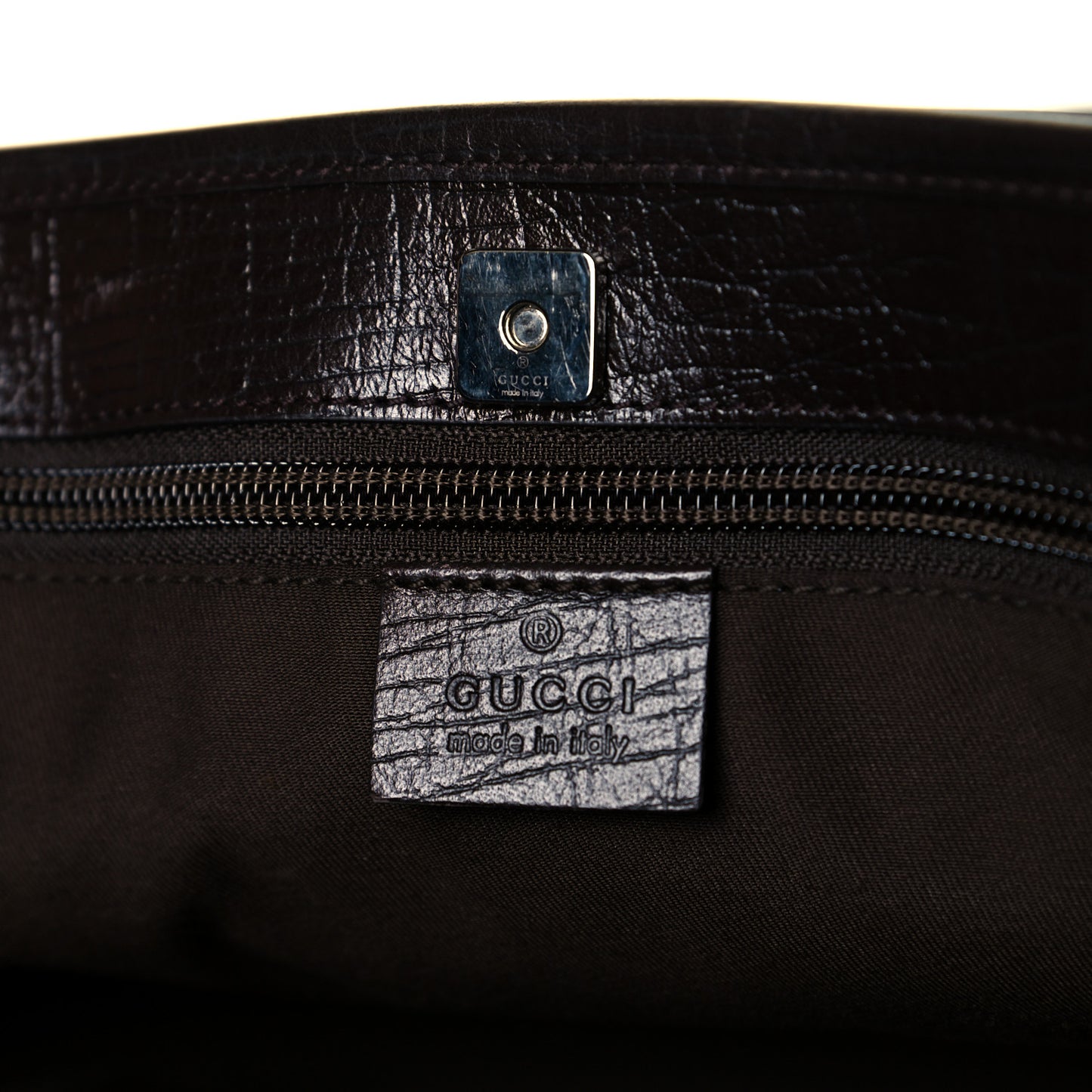 GG Plus Monogram Medium Joy Tote Dark Brown