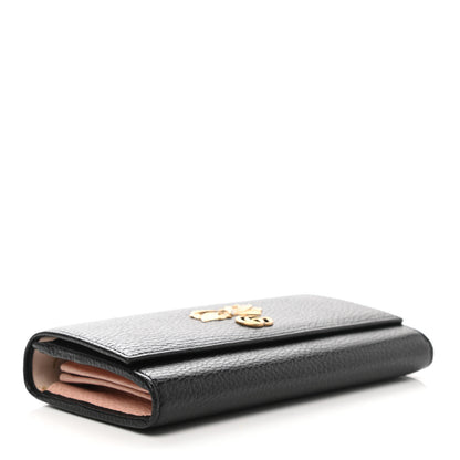 Gucci Calfskin Garden Continental Wallet Black 4 of 8