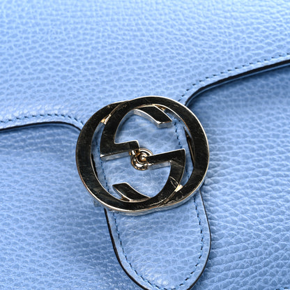 Gucci Dollar Calfskin Small Interlocking G Shoulder Bag Mineral Blue 11 of 11