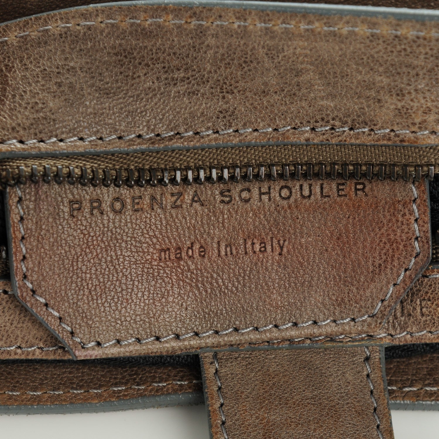 Proenza Schouler Lambskin Large PS1 Satchel Smoke 7 of 9